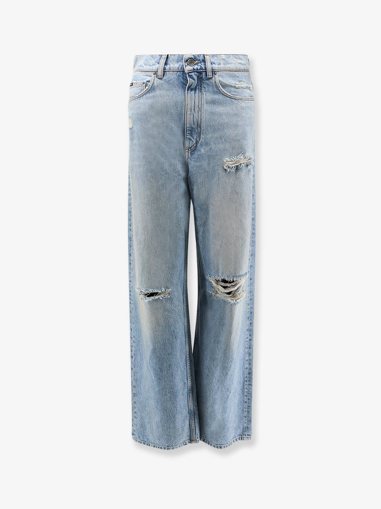 Blue denim jeans