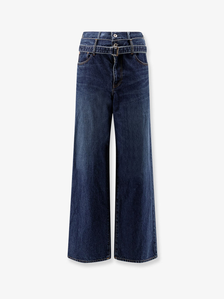 Blue denim jeans