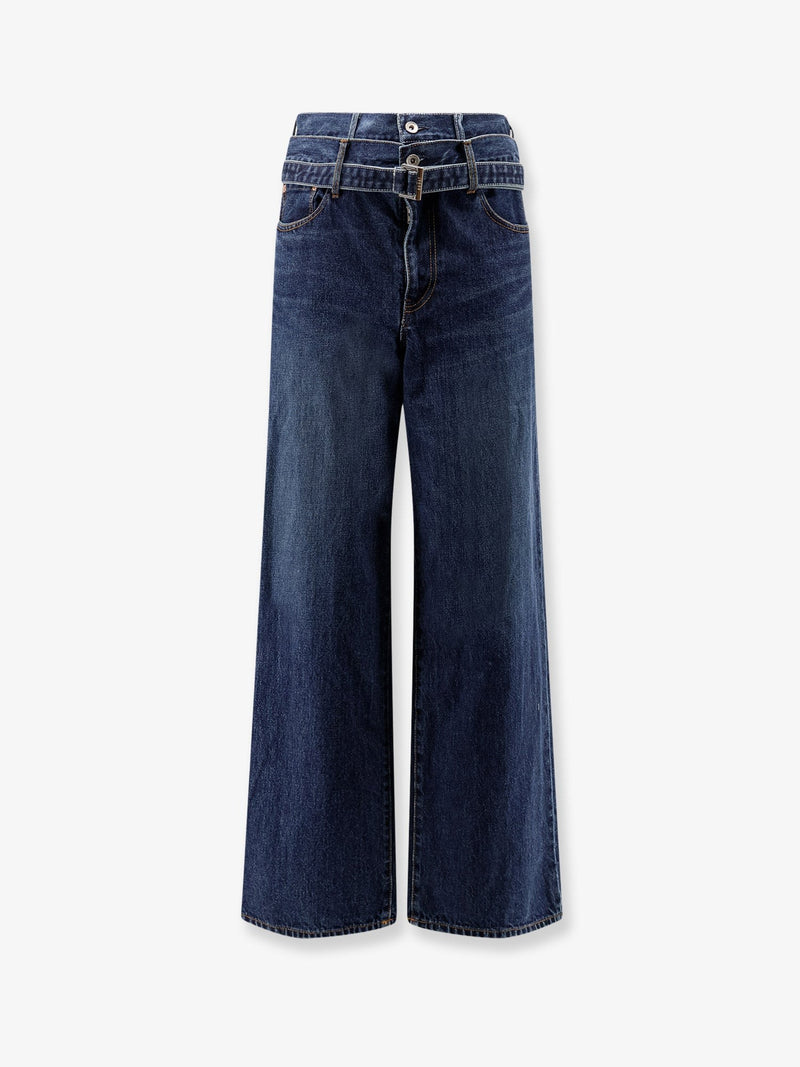 Blue denim jeans