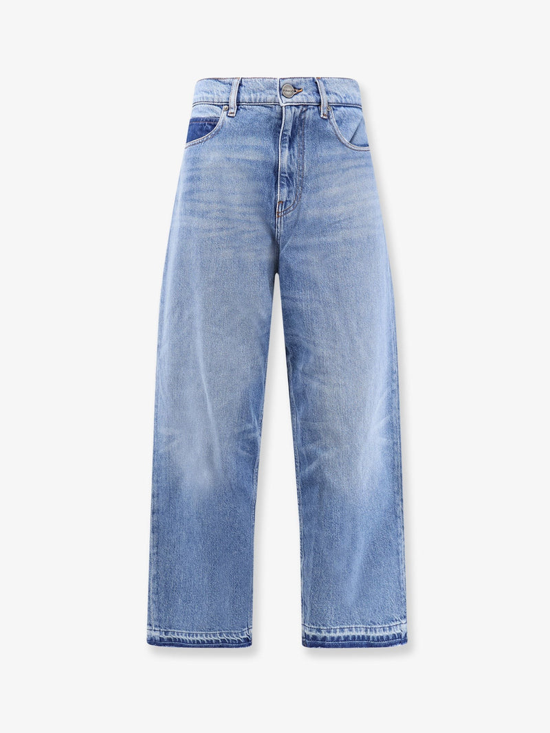 Blue denim jeans