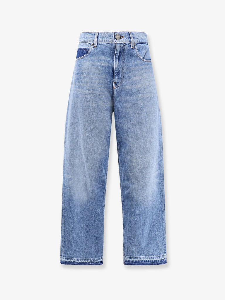 Blue denim jeans