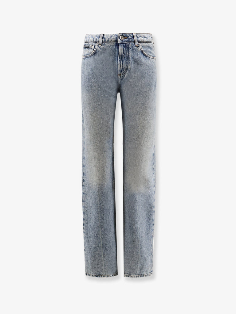 Blue denim jeans