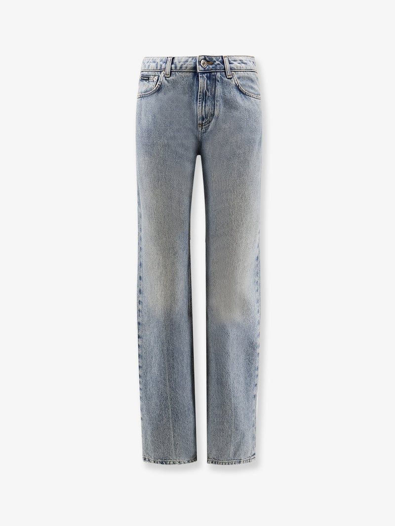 Blue denim jeans