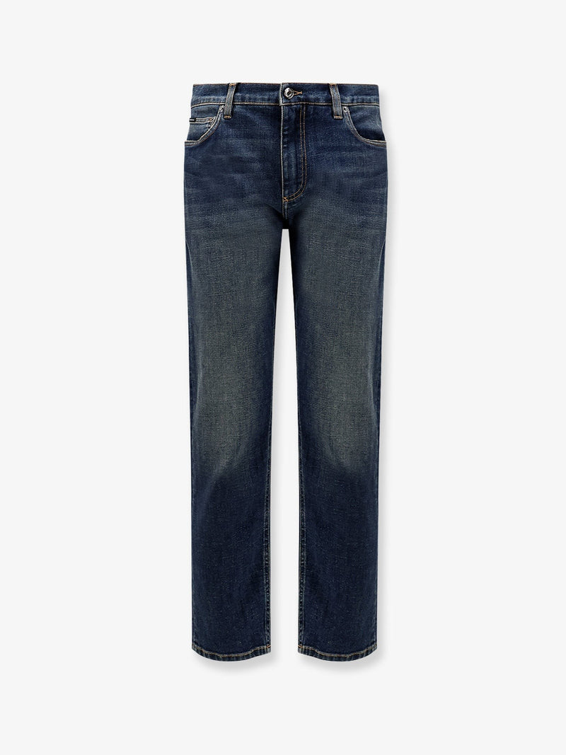 Blue denim jeans