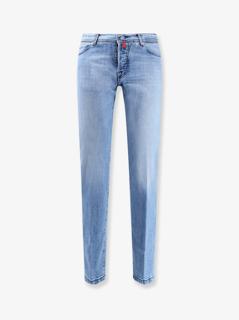 Blue denim jeans