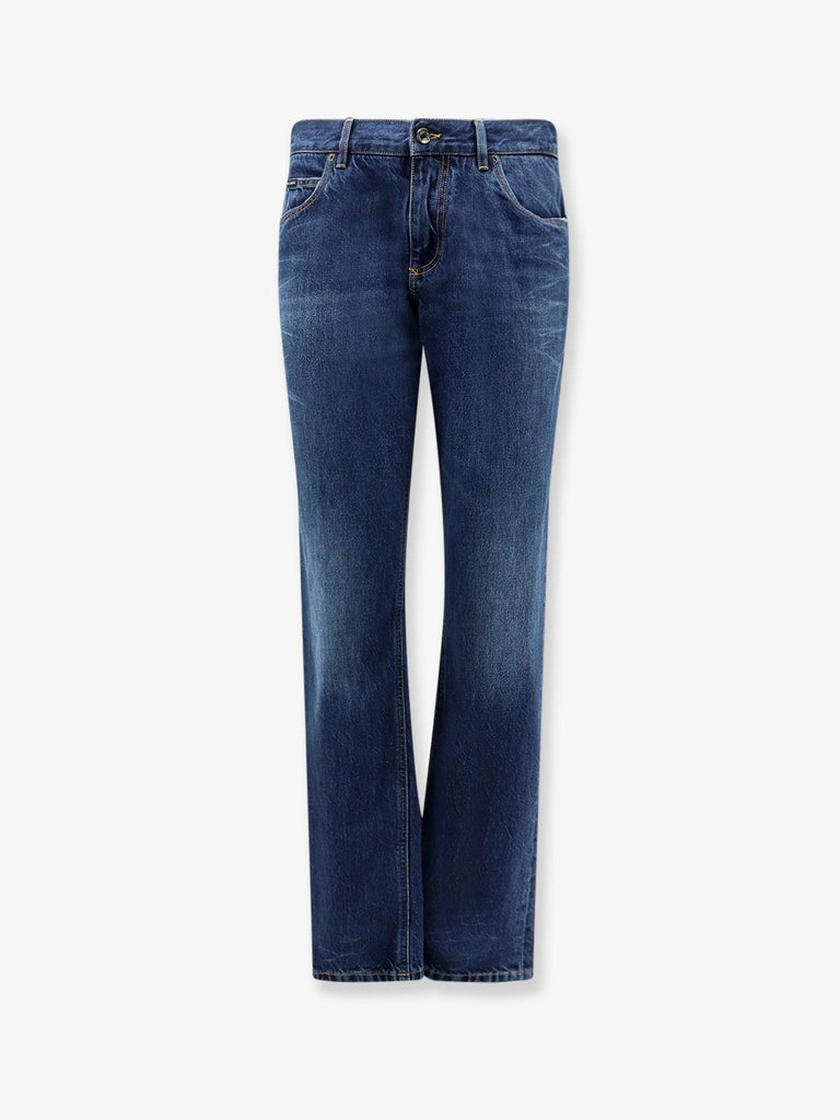Blue denim jeans