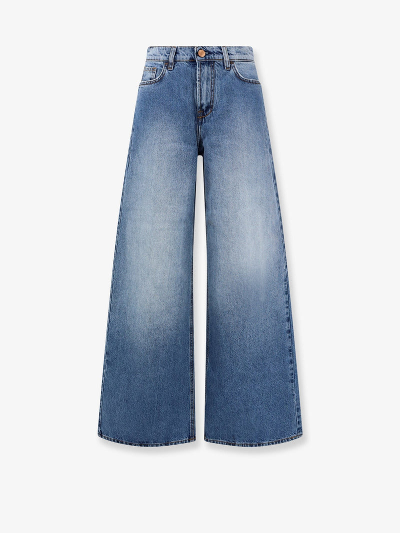Blue denim jeans