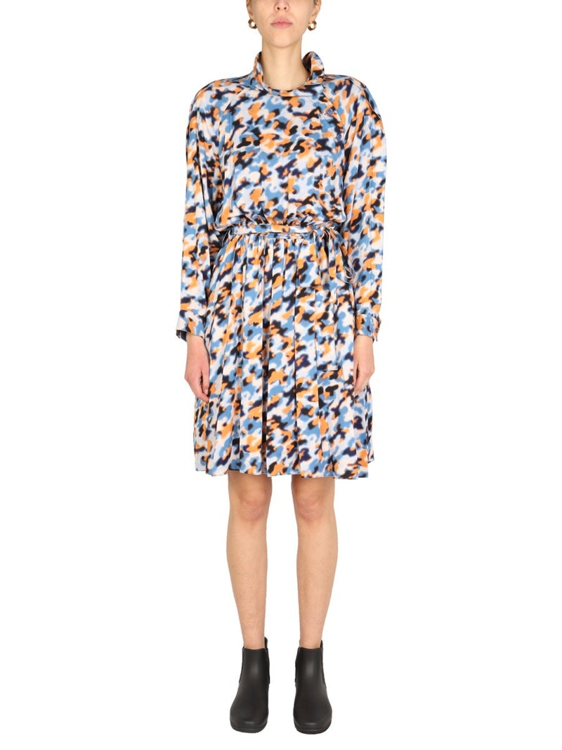 "BLURRED FLOWERS" DRESS