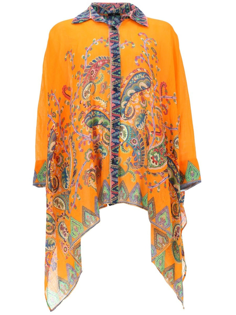 BLUSA DA SPIAGGIA CON STAMPA