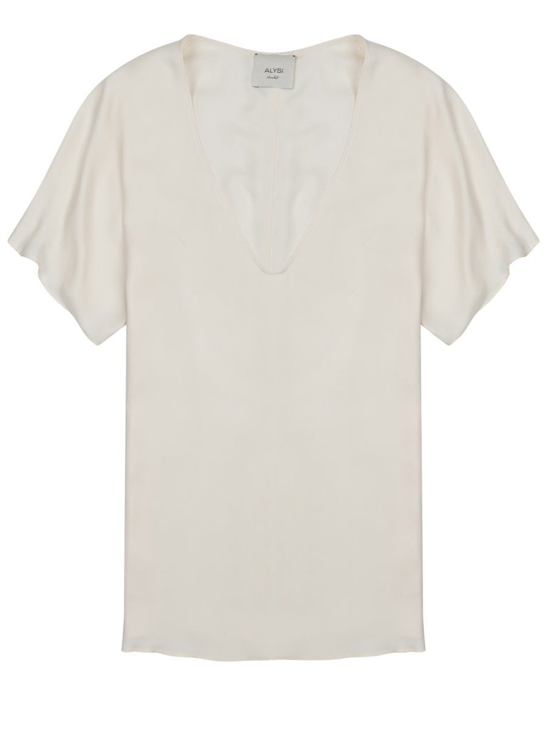 BLUSA IN TWILL DI SETA