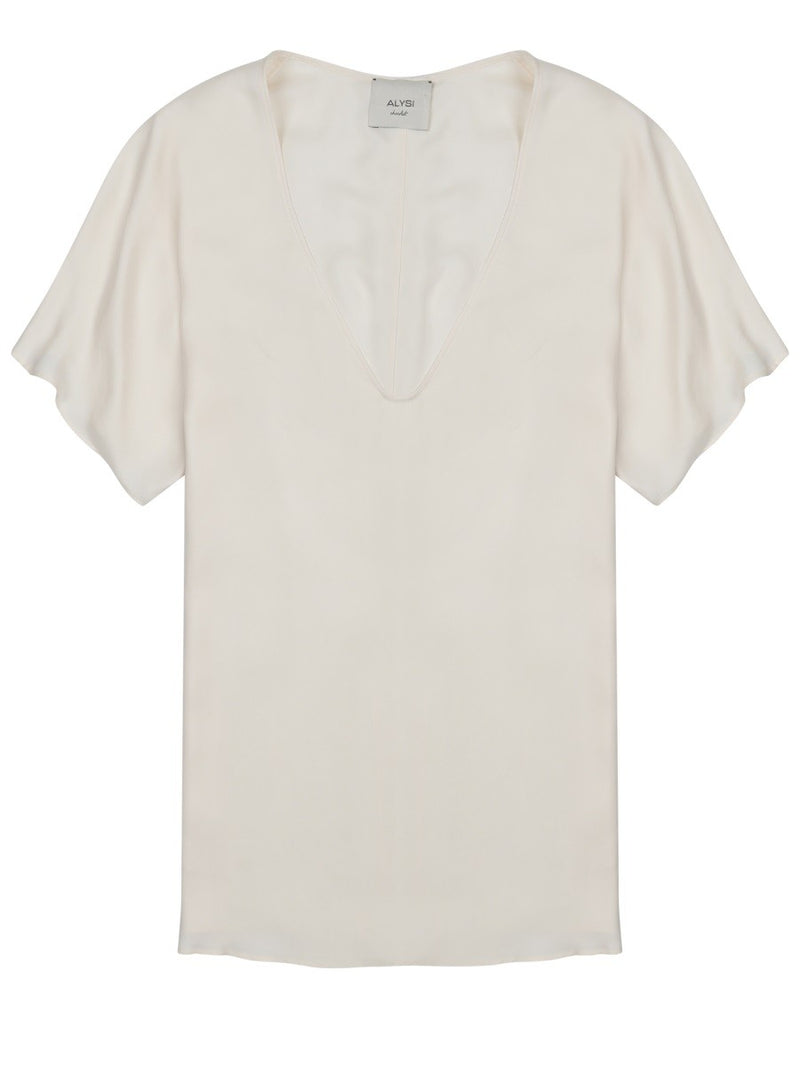 BLUSA IN TWILL DI SETA