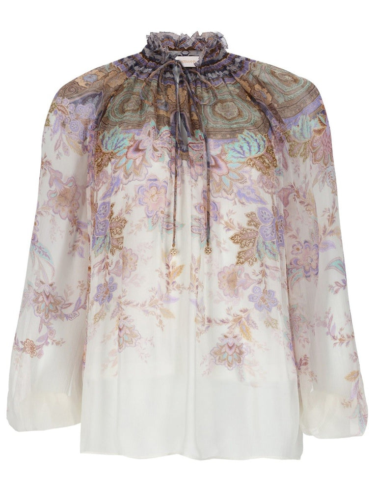 BLUSA "LUNA" CON MANICHE A SBUFFO