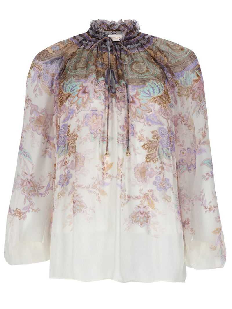BLUSA "LUNA" CON MANICHE A SBUFFO