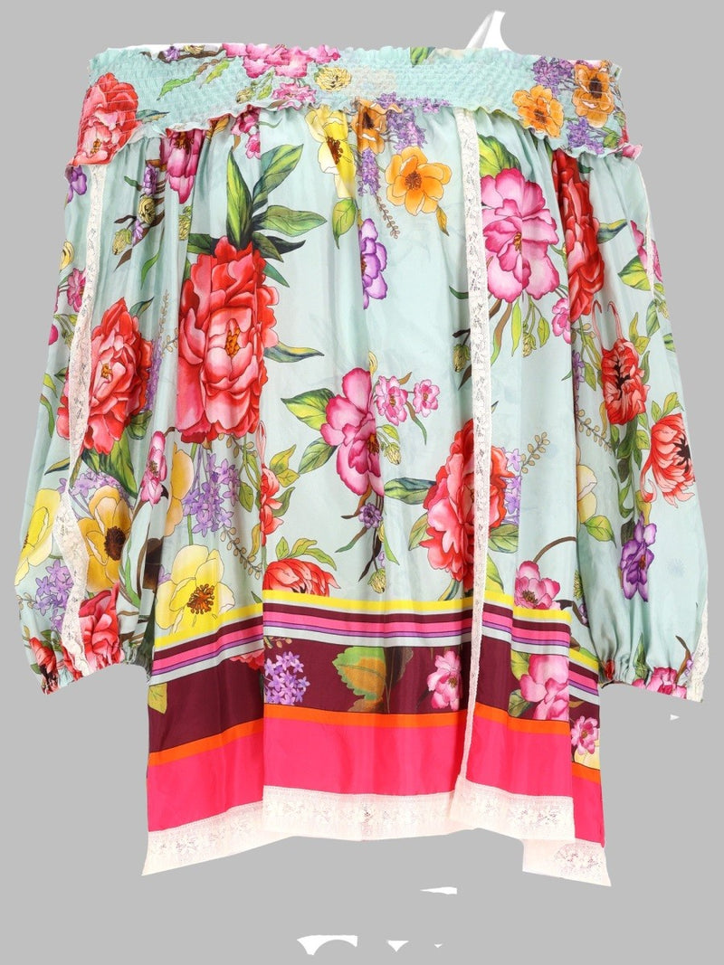 BLUSA IN SETA CON STAMPA