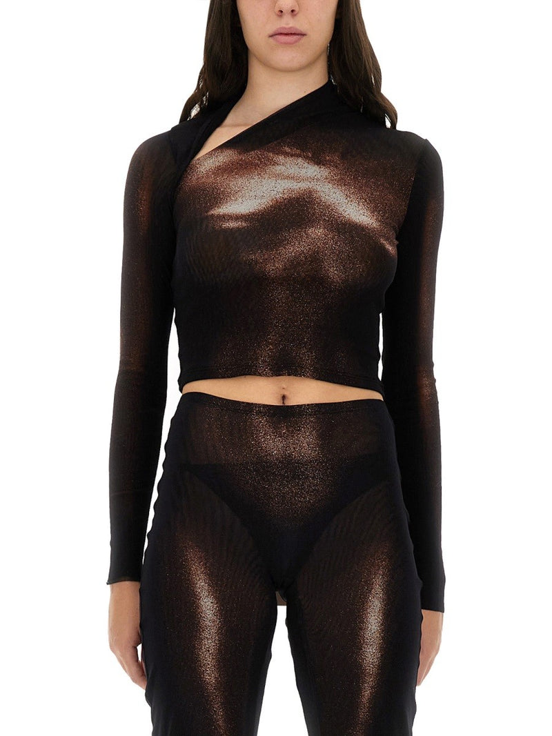 "BODY DUST" PRINT TOP