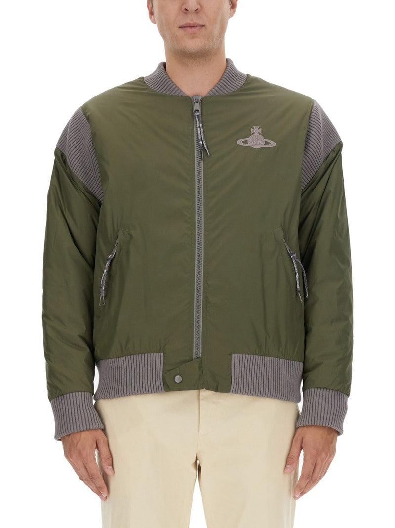 BOMBER JACKET WITH LOGO