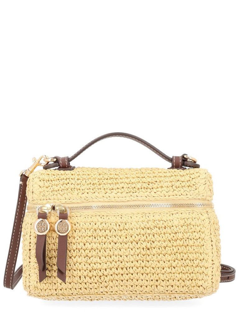 BORSA IN RAFIA CON TRACOLLA