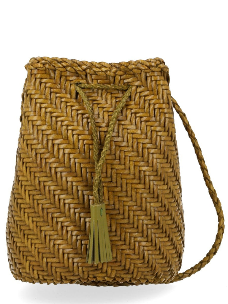 BORSA "POMPOM DOUBLE JUMP TAN"