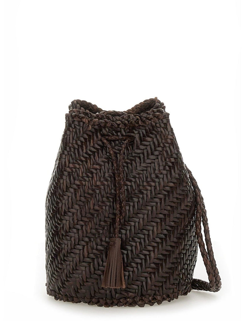 BORSA "POMPOM DOUBLE JUMP TAN"