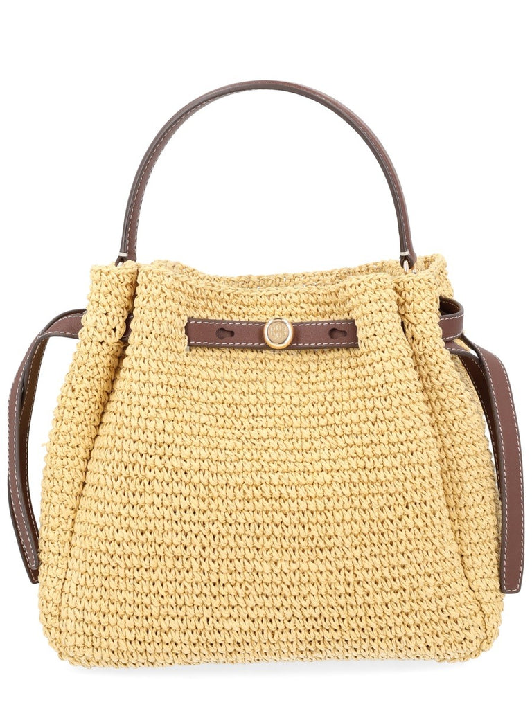 BORSA "ROMY" A SECCHIELLO IN PAGLIA