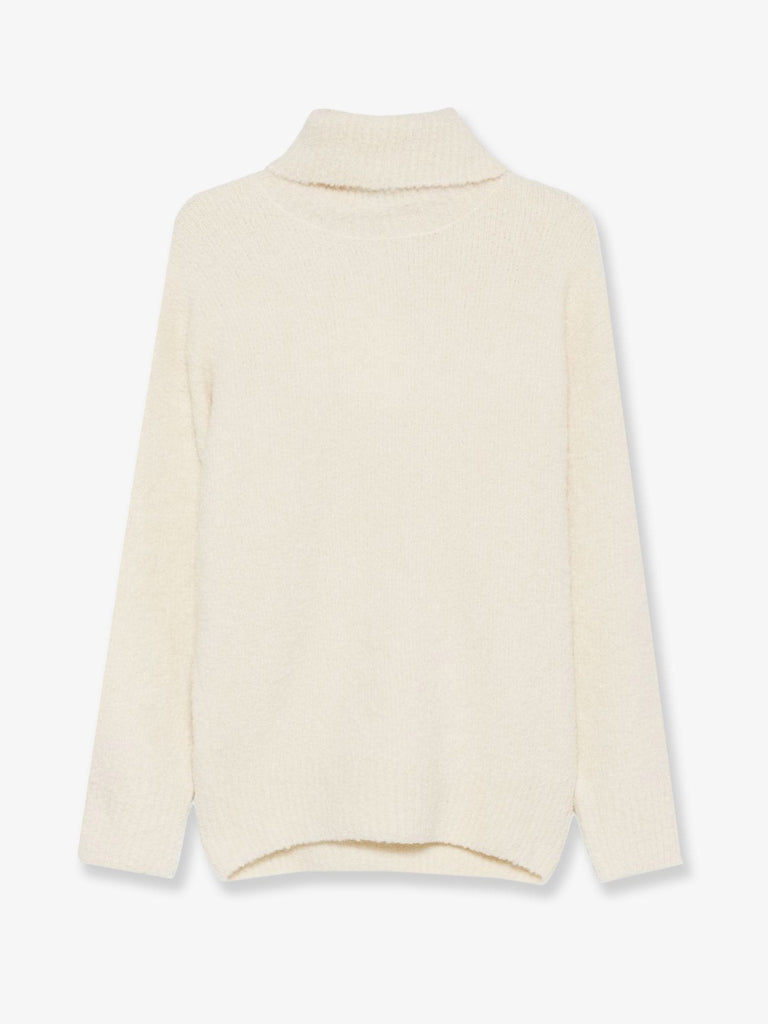 Bouclé alpaca blend turtleneck