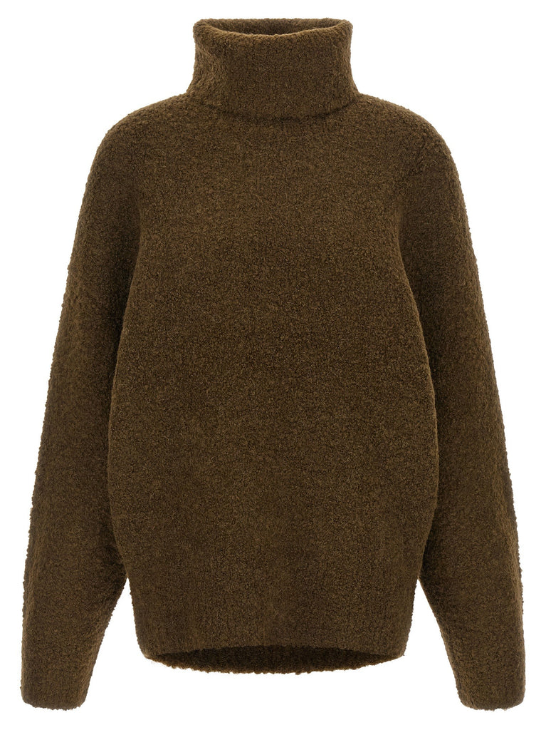 Bouclé turtleneck sweater