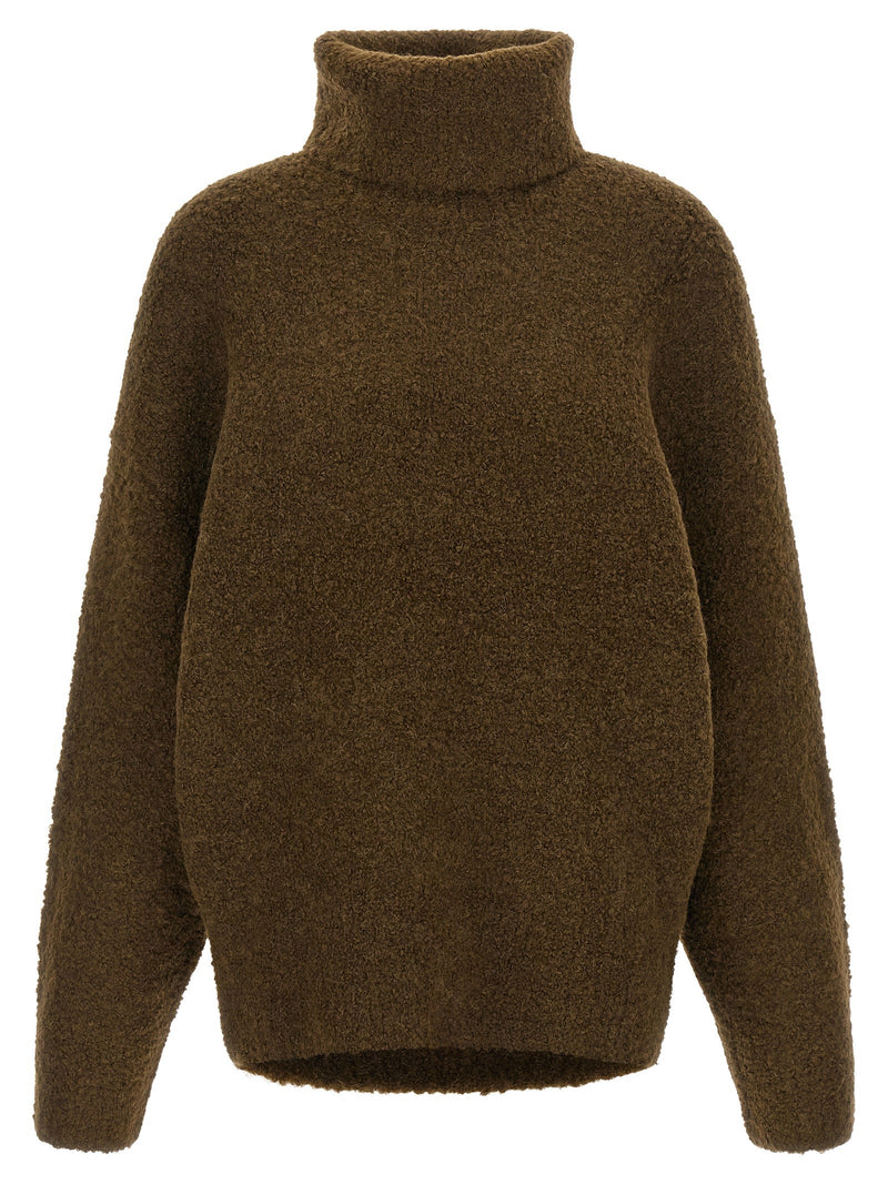 Bouclé turtleneck sweater