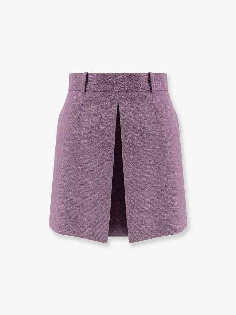 Bouclé virgin wool blend skirt
