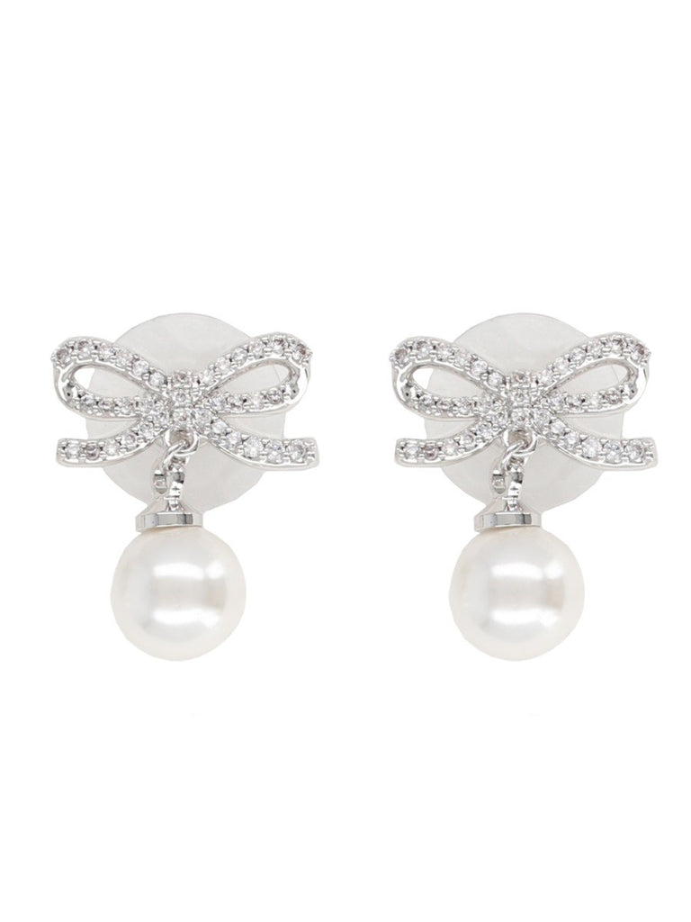 "BOW PEARL" EARRINGS