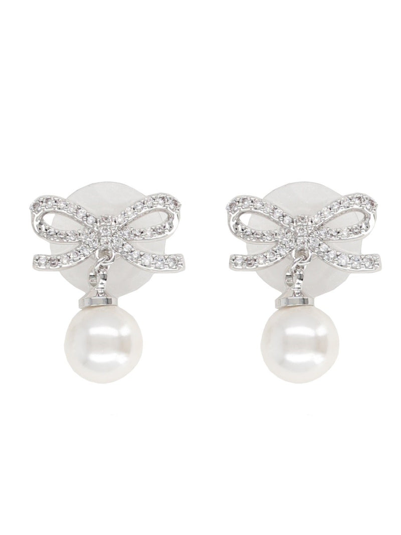 "BOW PEARL" EARRINGS