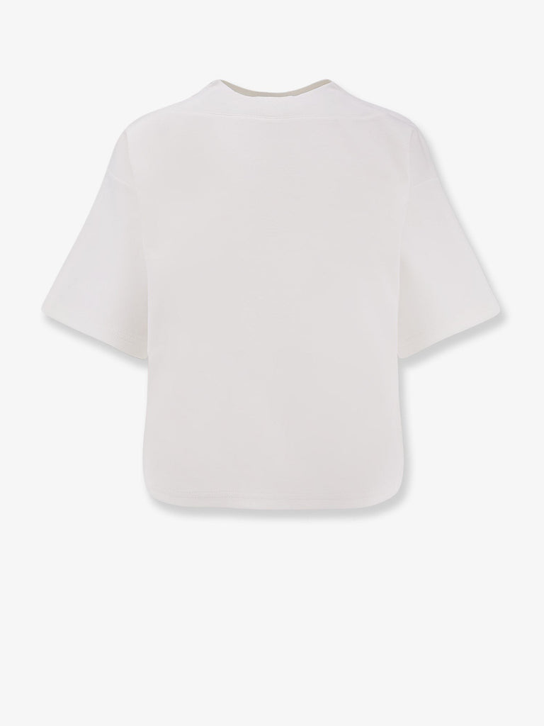 Boxy cotton blend t-shirt