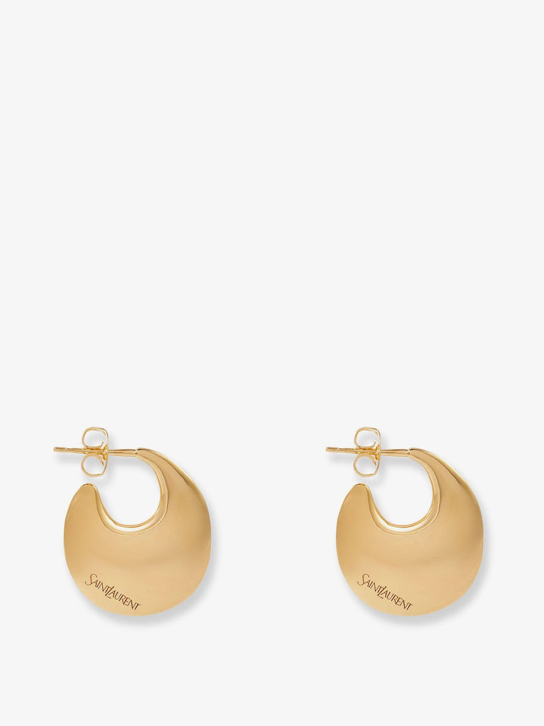 Brass earrings with gold finishes