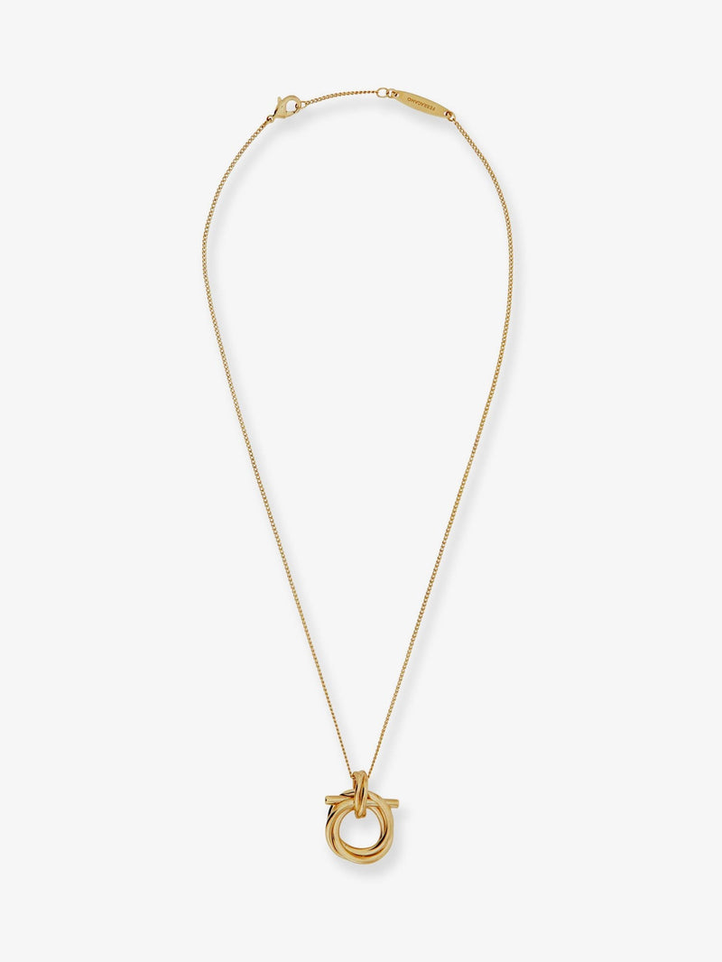 Brass necklace with Gancini pendant