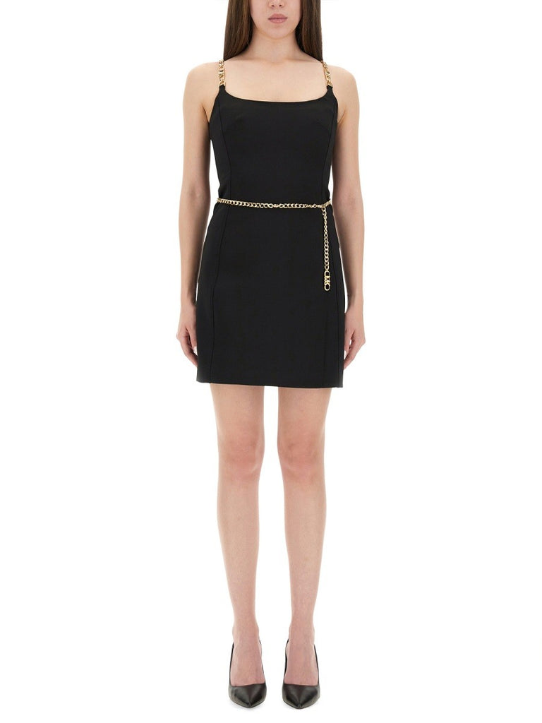 BUSTIER MINIDRESS WITH BELT