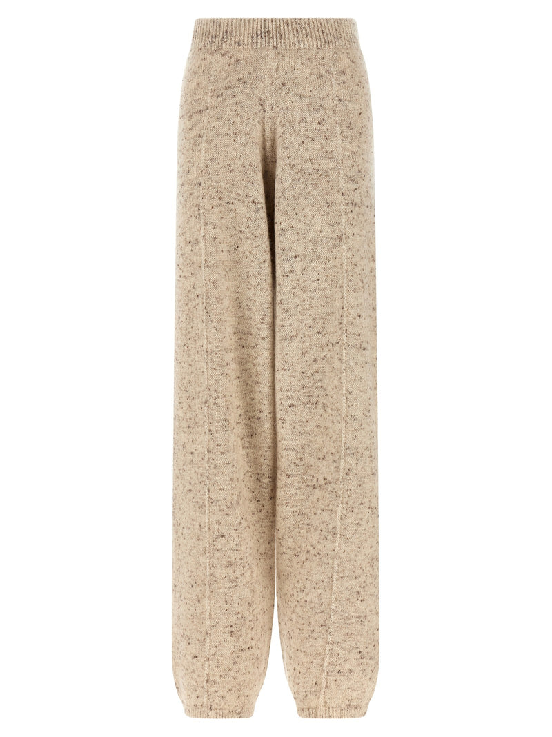 Buttoned yarn pants