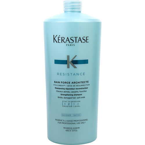 KERASTASE - RESISTANCE BAIN FORCE ARCHITECTE VITA-CIMENT ADVANCED SHAMPOO 34 OZ (PACKAGING MAY VARY)