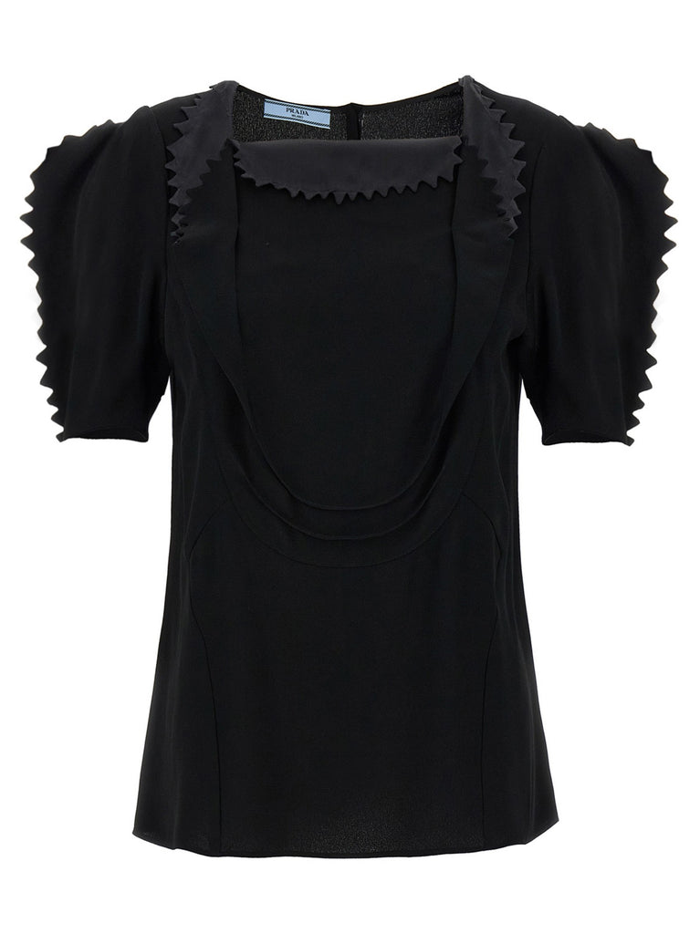 Cady crêpe top