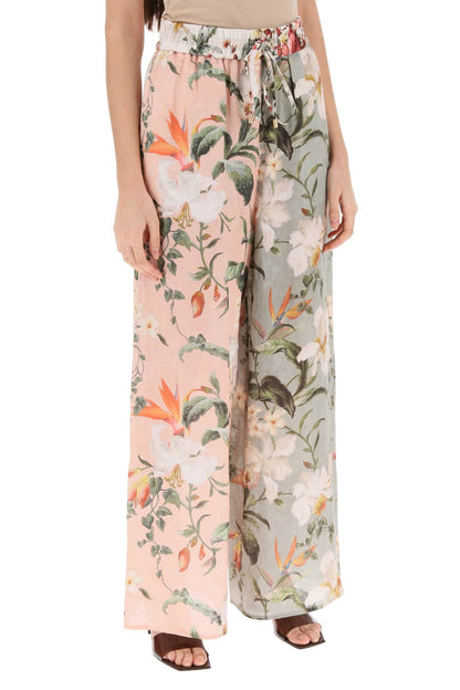 Zimmermann Lexi Floral Palazzo Pants   Pink