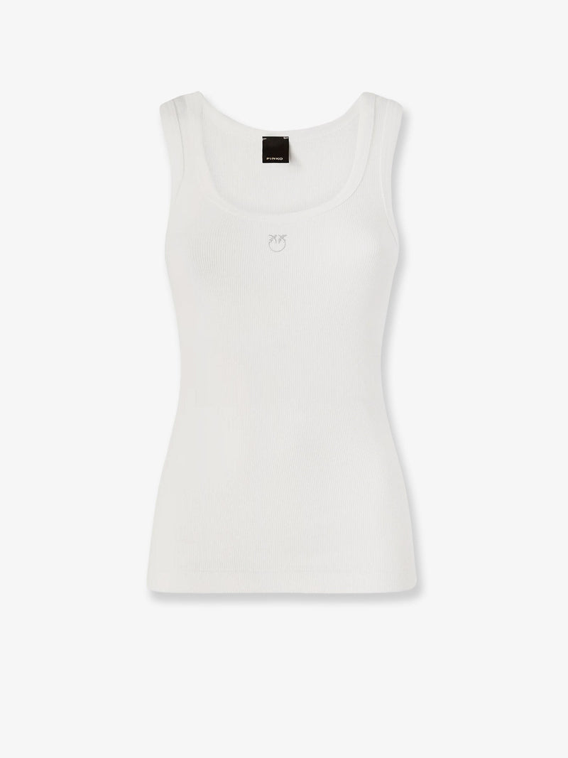 Calcolatore Cotton tank top with Love Birds logo on the front