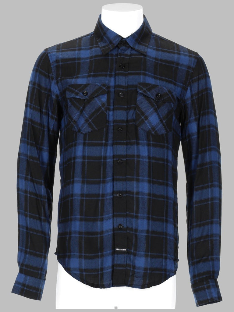 CAMICIA A QUADRI CON LOGO