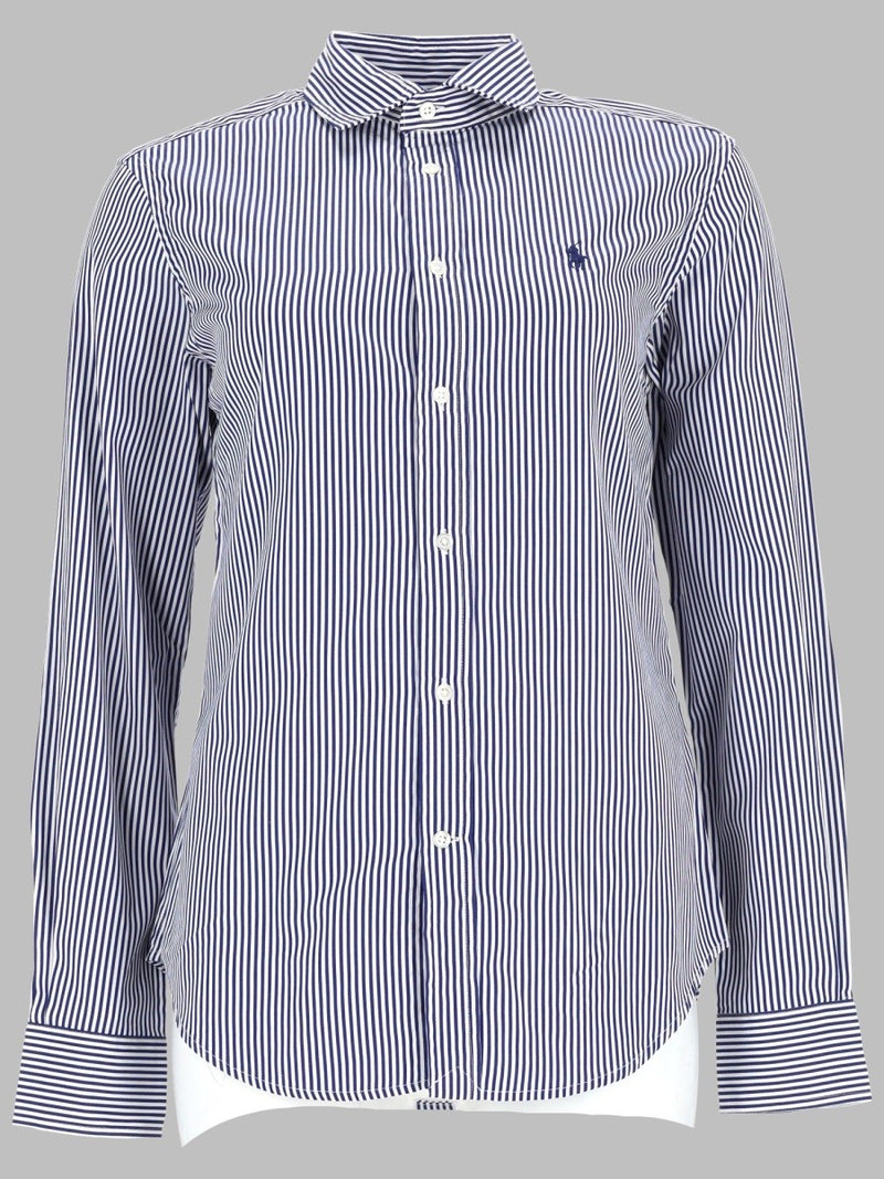 CAMICIA A RIGHE CON LOGO