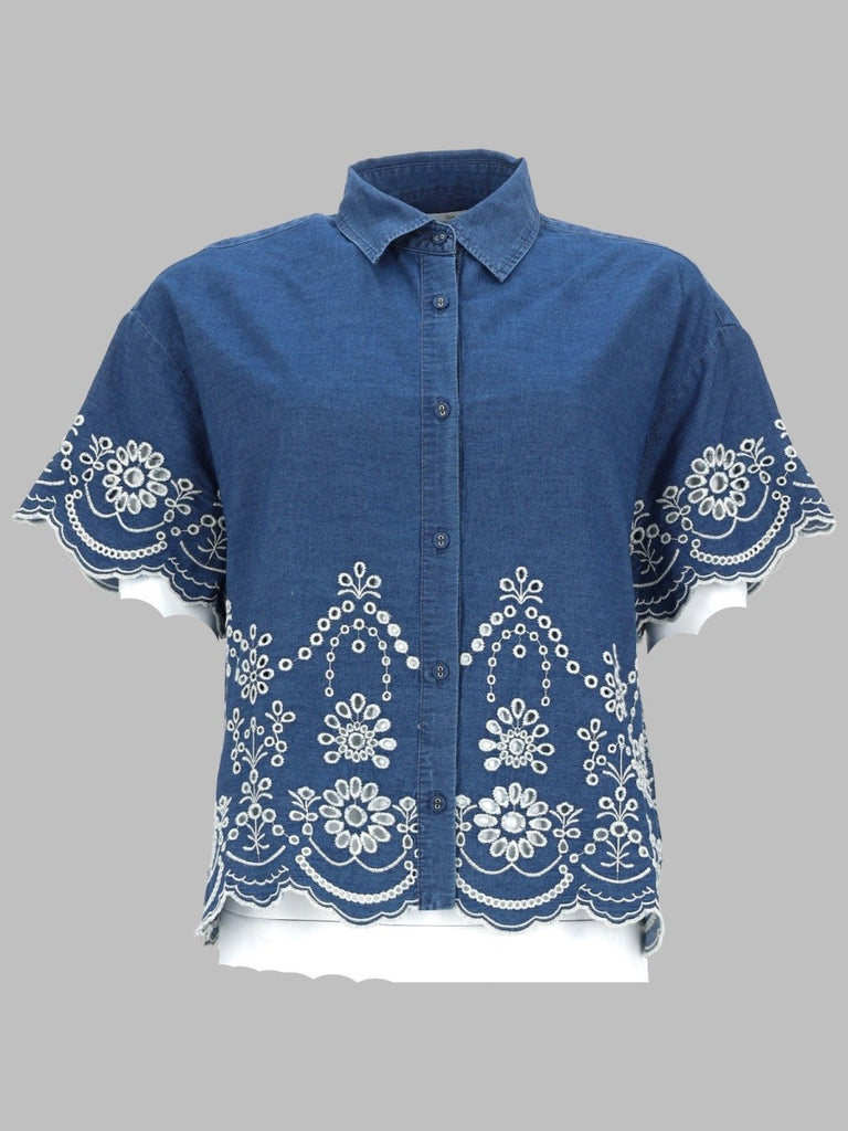 CAMICIA "CLEMENTINE" IN CHAMBRAY