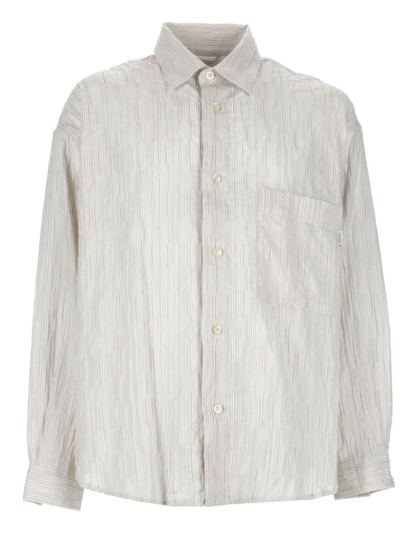 CAMICIA IN COTONE "CRINCKLE"