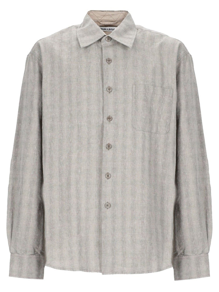 CAMICIA IN COTONE MISTO LINO