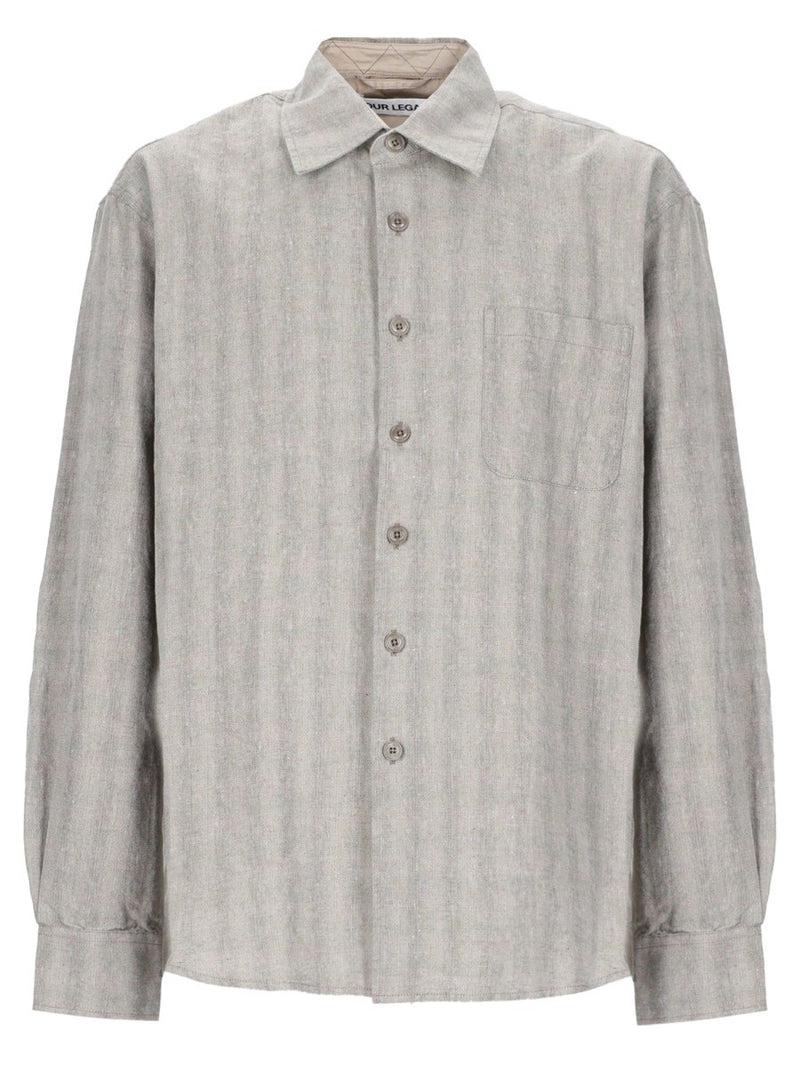 CAMICIA IN COTONE MISTO LINO