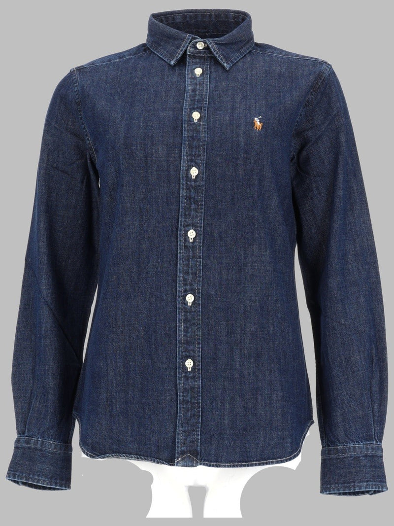 CAMICIA IN DENIM CON LOGO