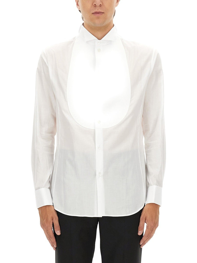 CAMICIA SMOKING IN COTONE