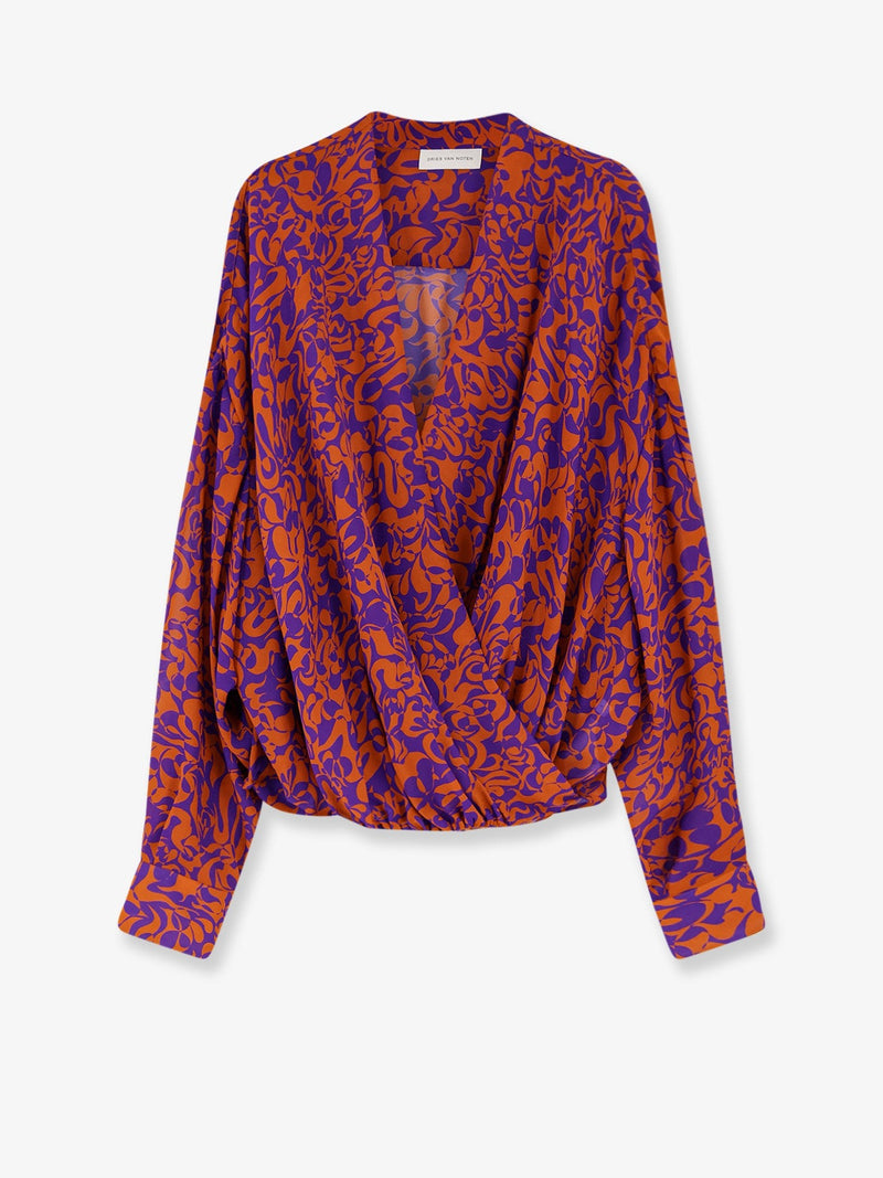 Camiel cotton shirt with multicolor print