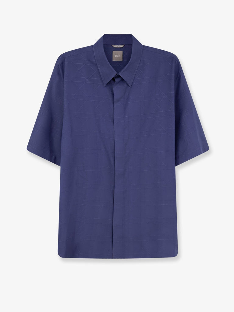 Cannage silk and lyocell shirt