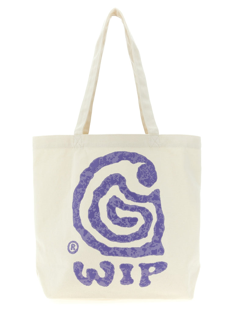 'Canvas Graphic Tote' shopping bag